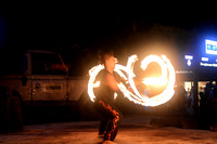 Fire Dancers at the Singapore Zoo
